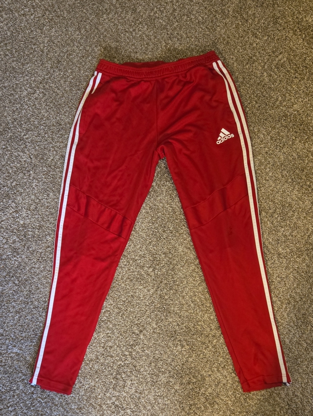 Mens Adidas Tiro 19 Training Pants with White Stripes